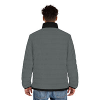 Grey Jacket with black Swagger - Men's Puffer