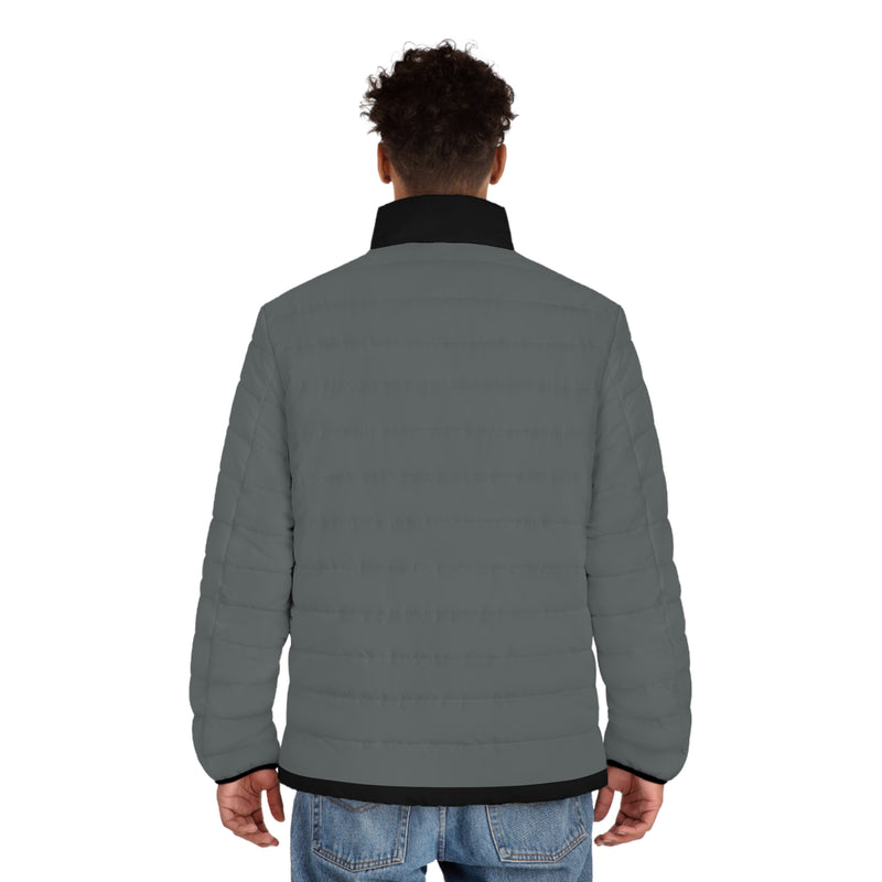 Grey Jacket with black Swagger - Men's Puffer