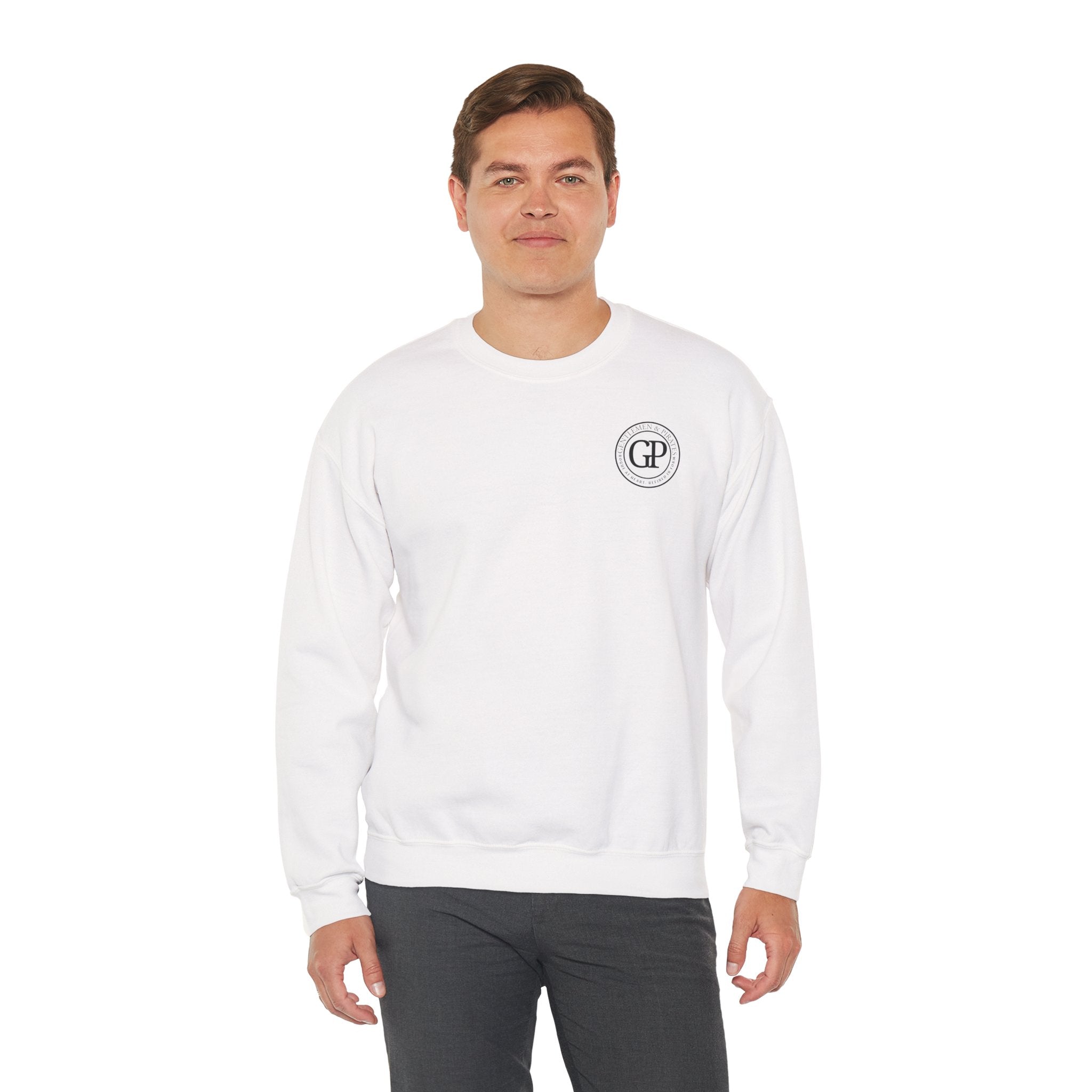 White Trendy Crewneck sweatshirt