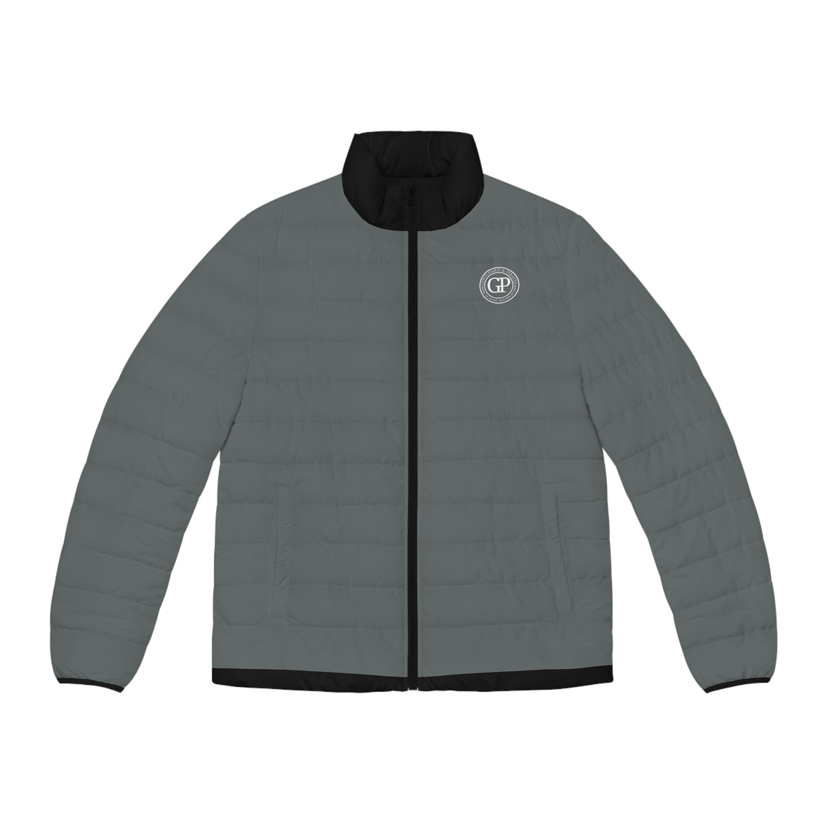 Grey Jacket with black Swagger - Men's Puffer