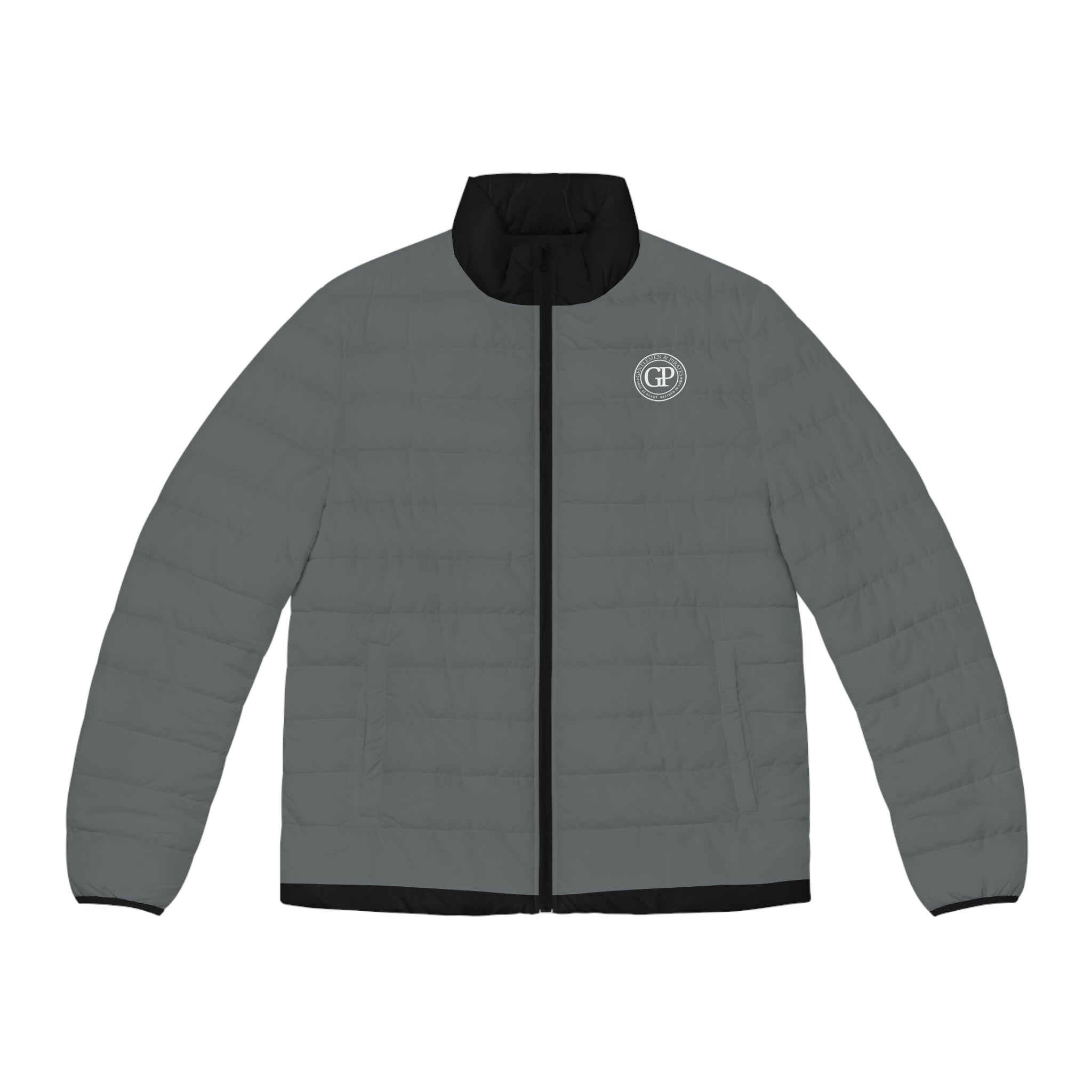 Grey Jacket with black Swagger - Men's Puffer