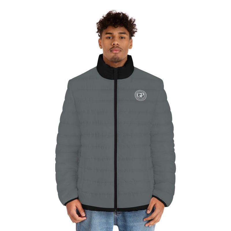Grey Jacket with black Swagger - Men's Puffer