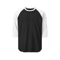 Black Vintage American Raglan Shirt