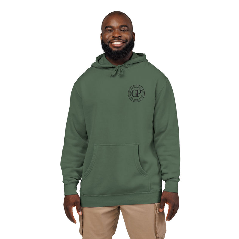 Eco-Friendly Embroidered pigment-dyed Hoodie