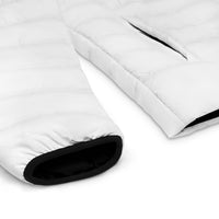 White Jacket with black Swagger - Men's Puffer