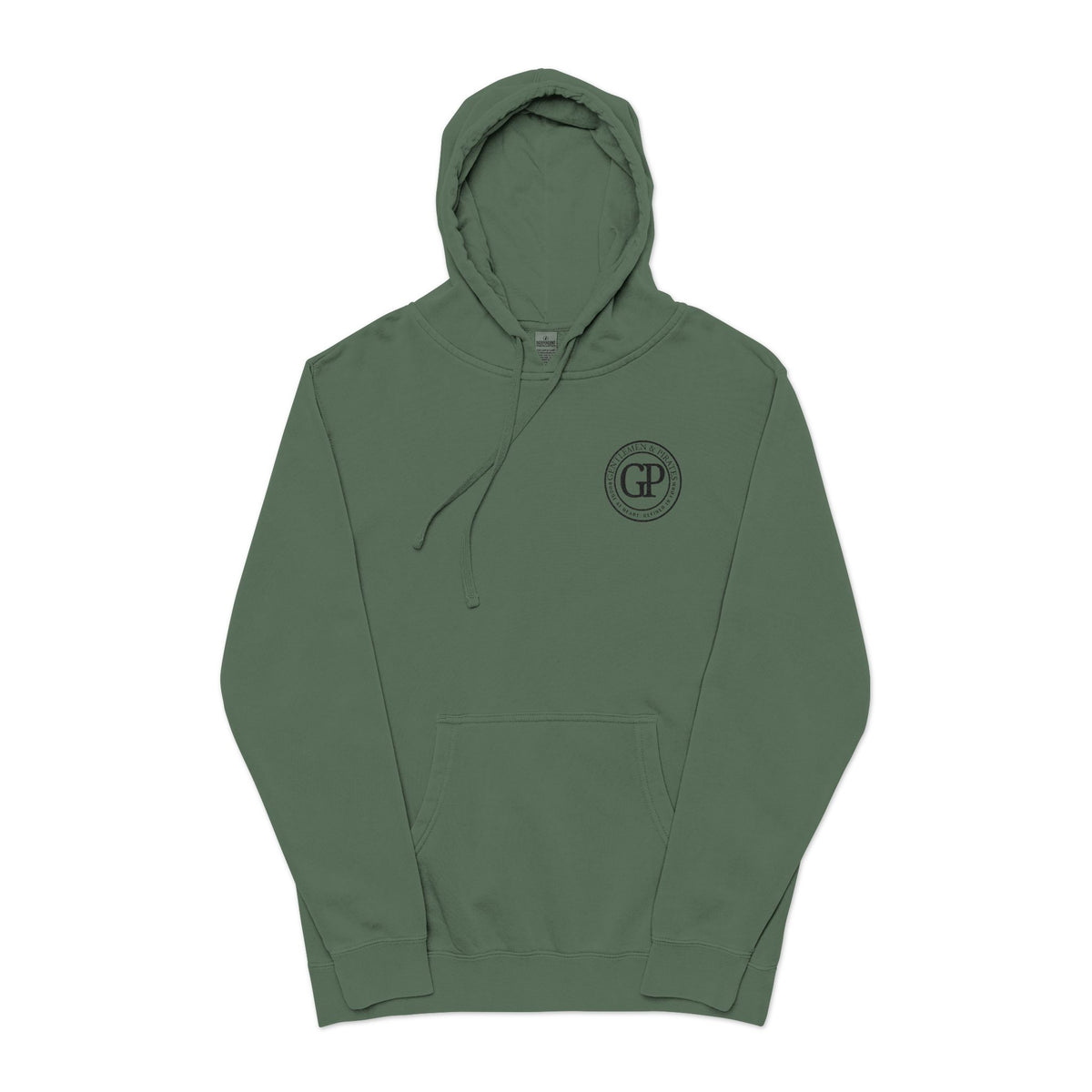 Eco-Friendly Embroidered pigment-dyed Hoodie