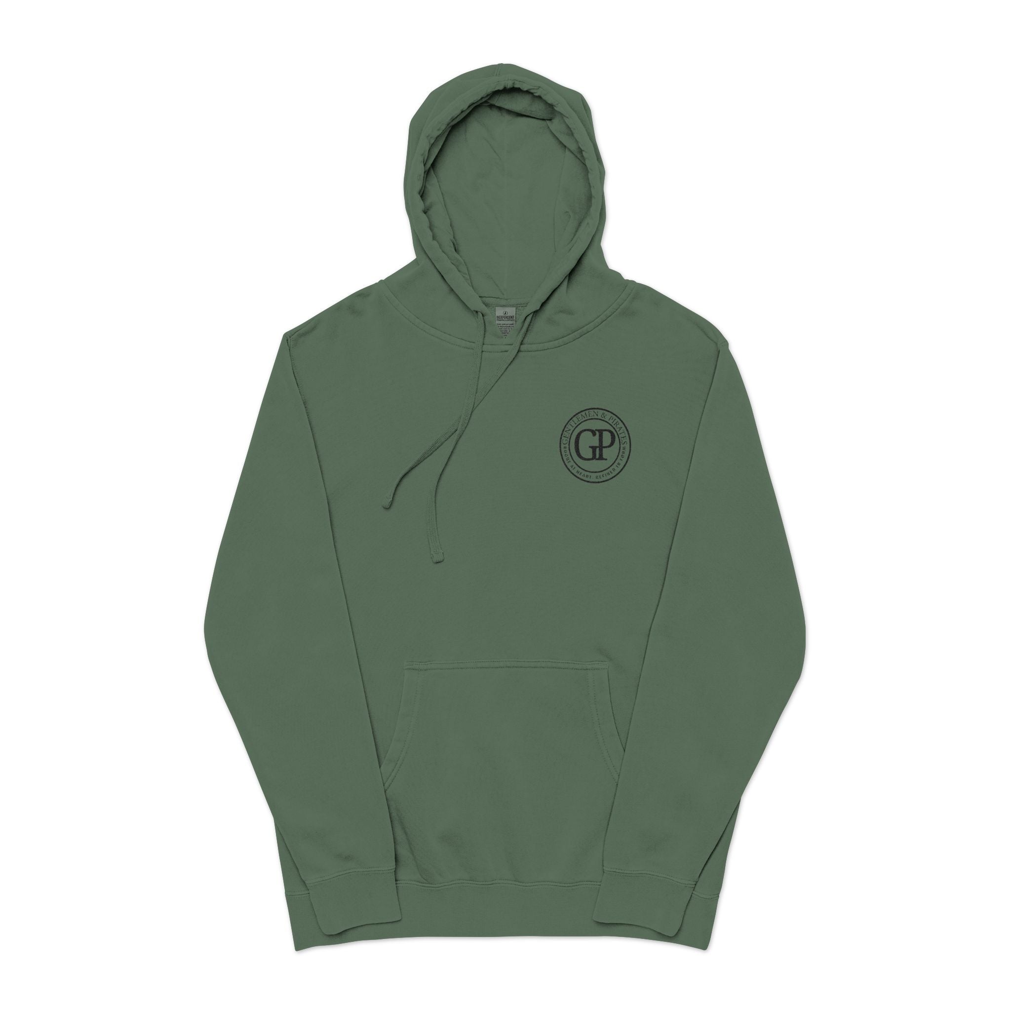 Eco-Friendly Embroidered pigment-dyed Hoodie