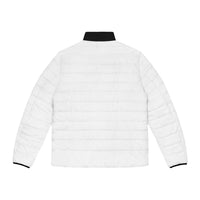 White Jacket with black Swagger - Men's Puffer