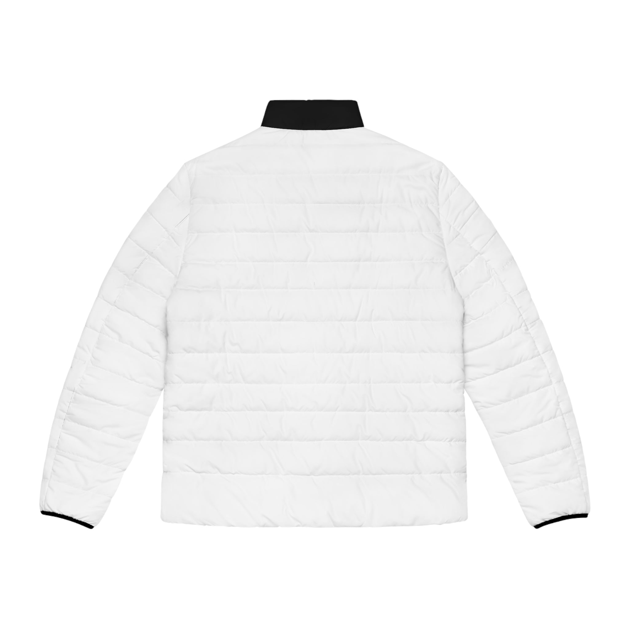 White Jacket with black Swagger - Men's Puffer