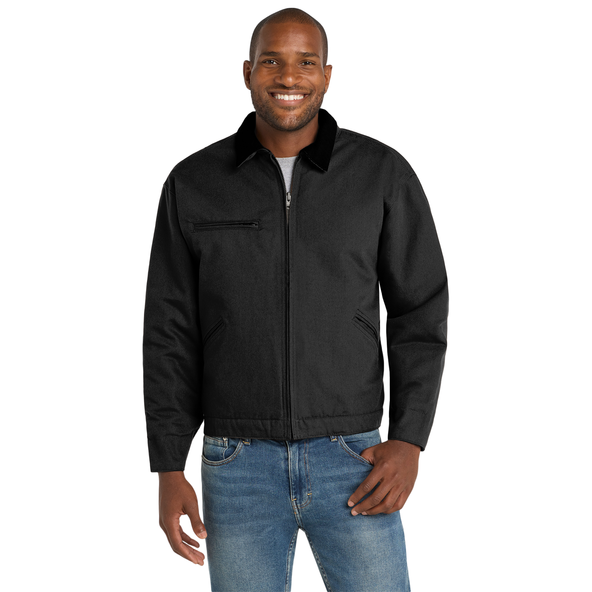 Black Work Jacket - Duck Cloth Jacket